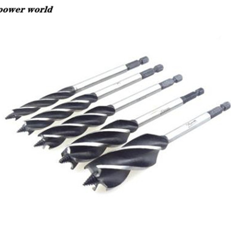 Power Tools World - 우드 컷 드릴 비트, 4 슬롯,