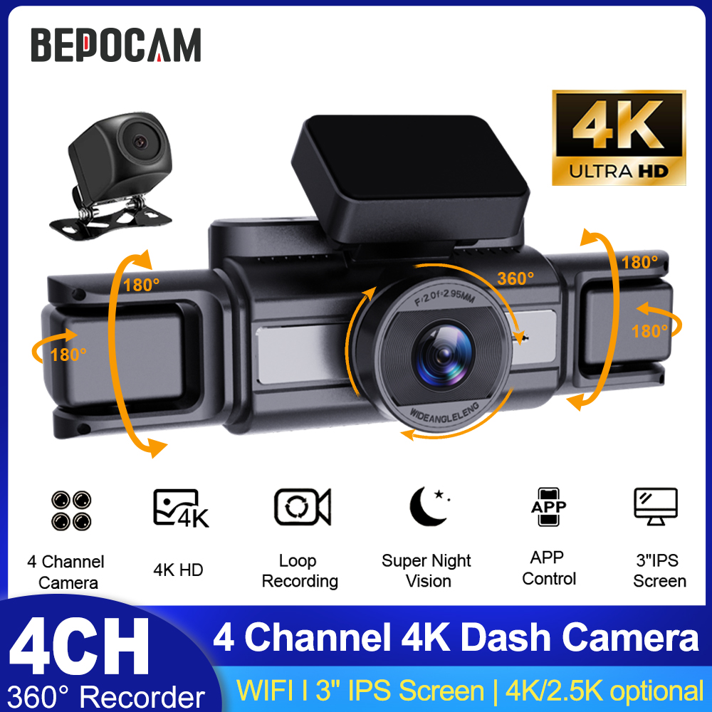 Power Tools Germany - BEPOCAM 4채널 4K 차량용 블랙박스 360
