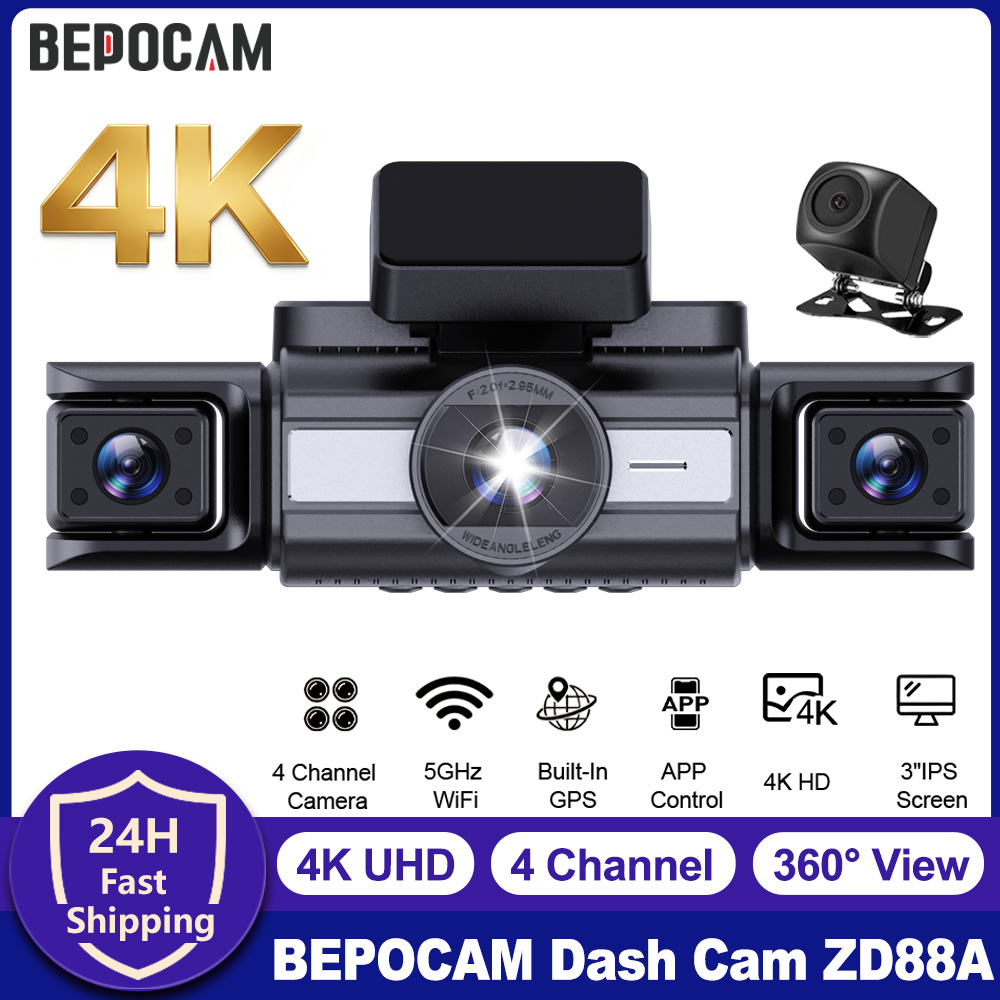 베포캠 4채널 블랙박스 4K 전방 카메라 360 °   - Power Tools Germany 리뷰 및 가격
