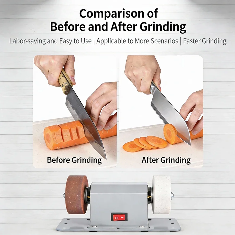 미니 전기 벤치 그라인더 샤프너, 스테인리스 스틸 바디 - Power Tools Equipment 리뷰 및 가격
