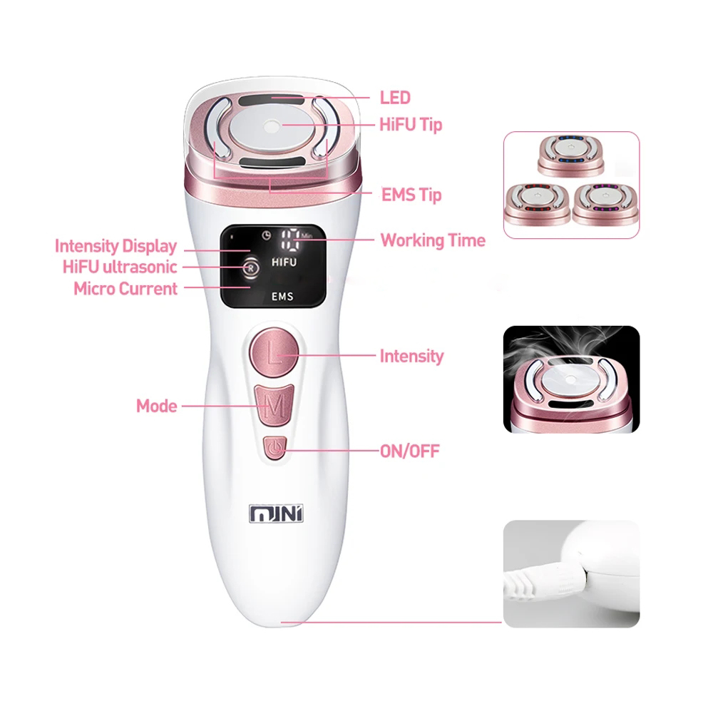 새로운 미니 HIFU 초음파 기계 EMS 마이크로 전류 - Power Tools Equipment 리뷰 및 가격