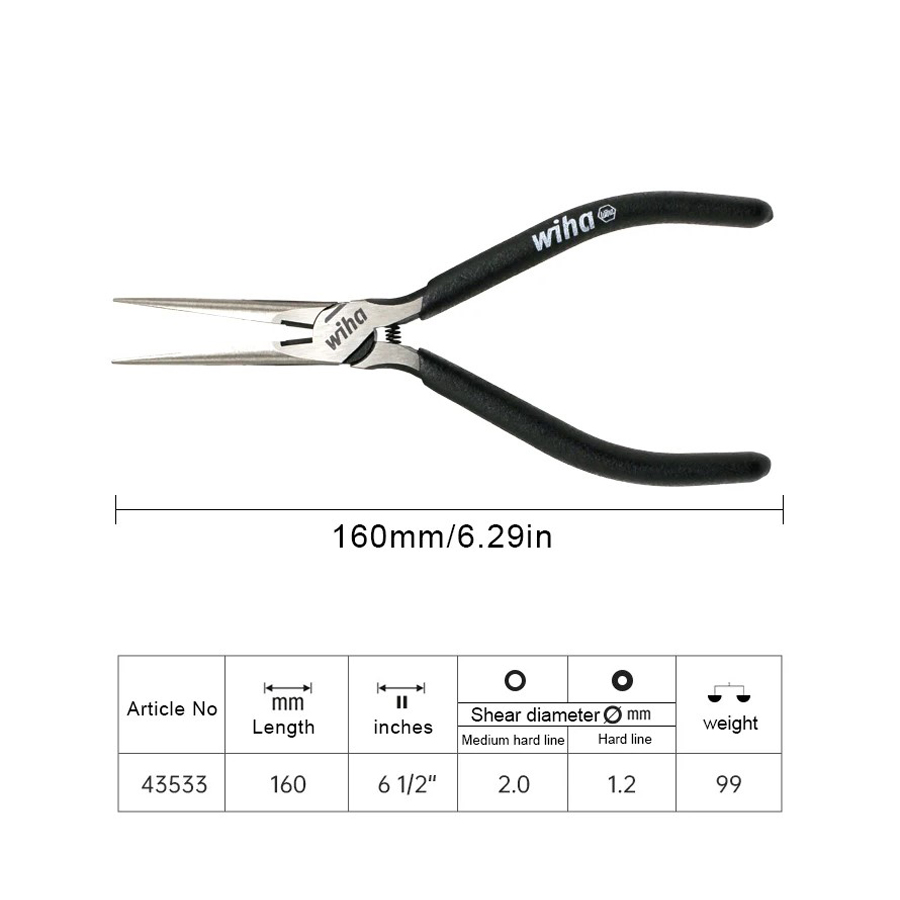 WIHA 1Pcs 스닙 노즈 플라이어 롱 노즈 플라이어 - Power Tools Germany 리뷰 및 가격