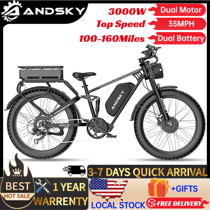 앤드스카이 에이펙스50 AWD 전기 자전거 3000W  - Power Tools World 리뷰 및 가격